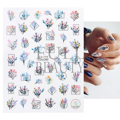 1db 3D körömmatrica fekete szív szerelem öntapadó csúszka betűk körömdíszítések csillagok matricák manikűr kiegészítők GLF740