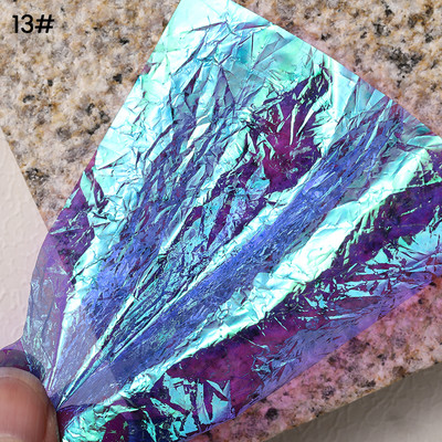 1 ρολό ρολό ροζ χρυσό φύλλο νυχιών Sparkly Sky Glitter Αυτοκόλλητα μεταφοράς Nail Art Slider Χαρτί DIY Διακόσμηση