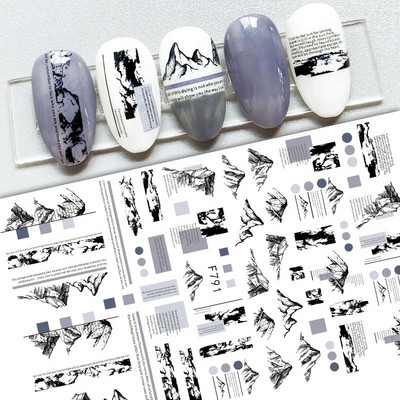 Häid jõule küünekunsti kleebis 3D liugurid Hirved jõuluvana kleebised uusaasta küüned kaunistused maniküüri tarvikute kleebised