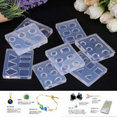 3D дърворезба Силиконова форма за щамповане на нокти Неправилен модел на скъпоценен камък Направи си сам UV гел Акрилен кристален шаблон за нокти ZS 13 Style