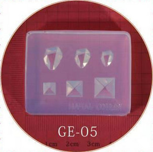 3D дърворезба Силиконова форма за щамповане на нокти Неправилен модел на скъпоценен камък Направи си сам UV гел Акрилен кристален шаблон за нокти ZS 13 Style