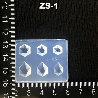3D дърворезба Силиконова форма за щамповане на нокти Неправилен модел на скъпоценен камък Направи си сам UV гел Акрилен кристален шаблон за нокти ZS 13 Style