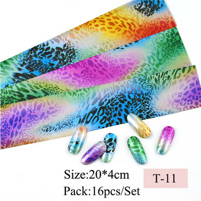 14 kom. Holografska transferna folija za nokte, zlatna klizna svjetlucava naljepnica za omot, ljepilo za zvjezdanu manikuru DIY set za ukrašavanje, papir za nokte
