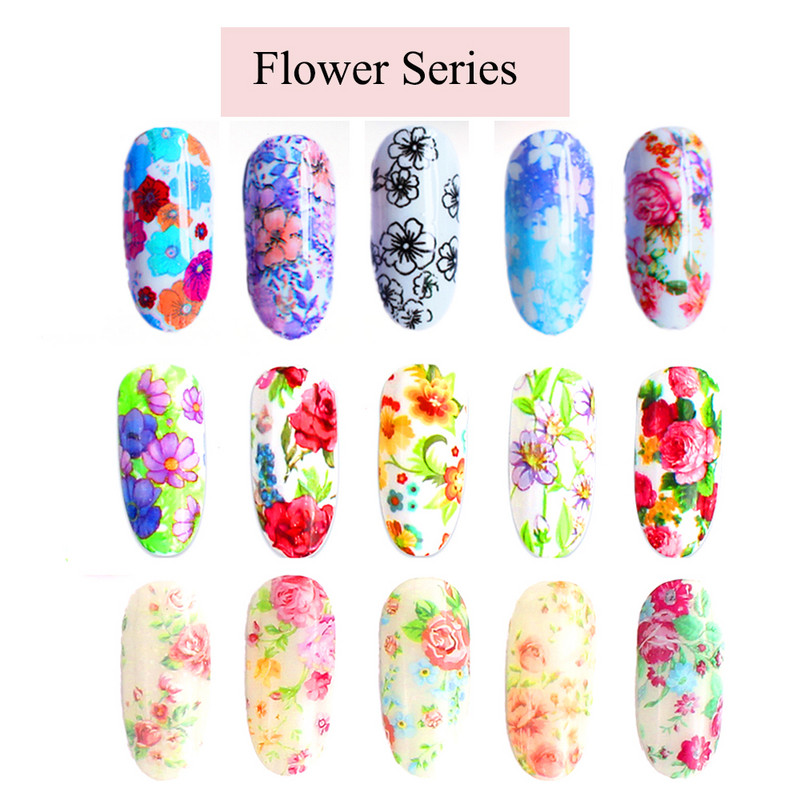 14 kom. Holografska transferna folija za nokte, zlatna klizna svjetlucava naljepnica za omot, ljepilo za zvjezdanu manikuru DIY set za ukrašavanje, papir za nokte