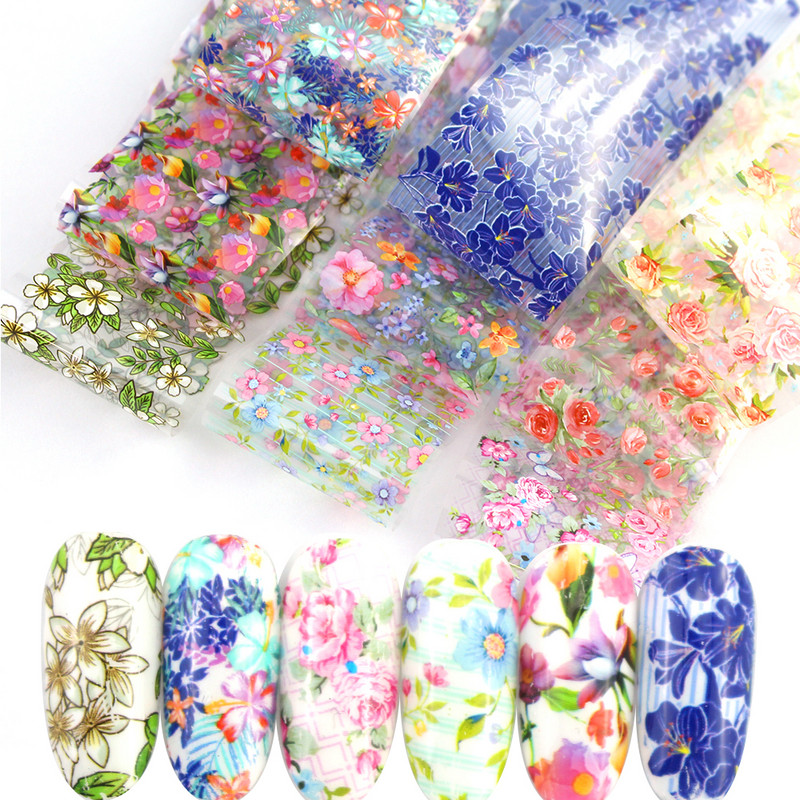 14 kom. Holografska transferna folija za nokte, zlatna klizna svjetlucava naljepnica za omot, ljepilo za zvjezdanu manikuru DIY set za ukrašavanje, papir za nokte