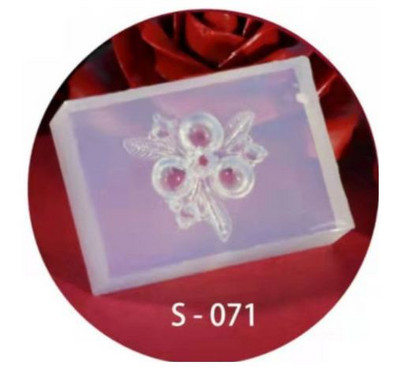 DIY ripats Dekoratsioon Konksu Dekoratsioon 3D nikerdamine Silikoonvorm DIY UV Geel Akrüül Kristall Tööriistad DIY Nail Art Decoration S 002-078