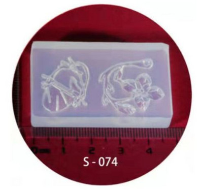 DIY ripats Dekoratsioon Konksu Dekoratsioon 3D nikerdamine Silikoonvorm DIY UV Geel Akrüül Kristall Tööriistad DIY Nail Art Decoration S 002-078