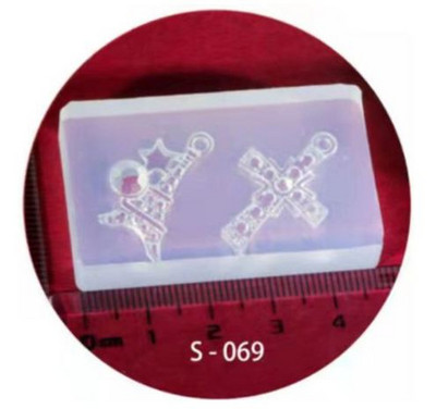 DIY ripats Dekoratsioon Konksu Dekoratsioon 3D nikerdamine Silikoonvorm DIY UV Geel Akrüül Kristall Tööriistad DIY Nail Art Decoration S 002-078