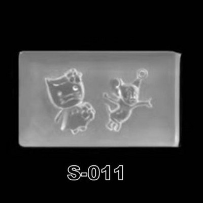 DIY ripats Dekoratsioon Konksu Dekoratsioon 3D nikerdamine Silikoonvorm DIY UV Geel Akrüül Kristall Tööriistad DIY Nail Art Decoration S 002-078