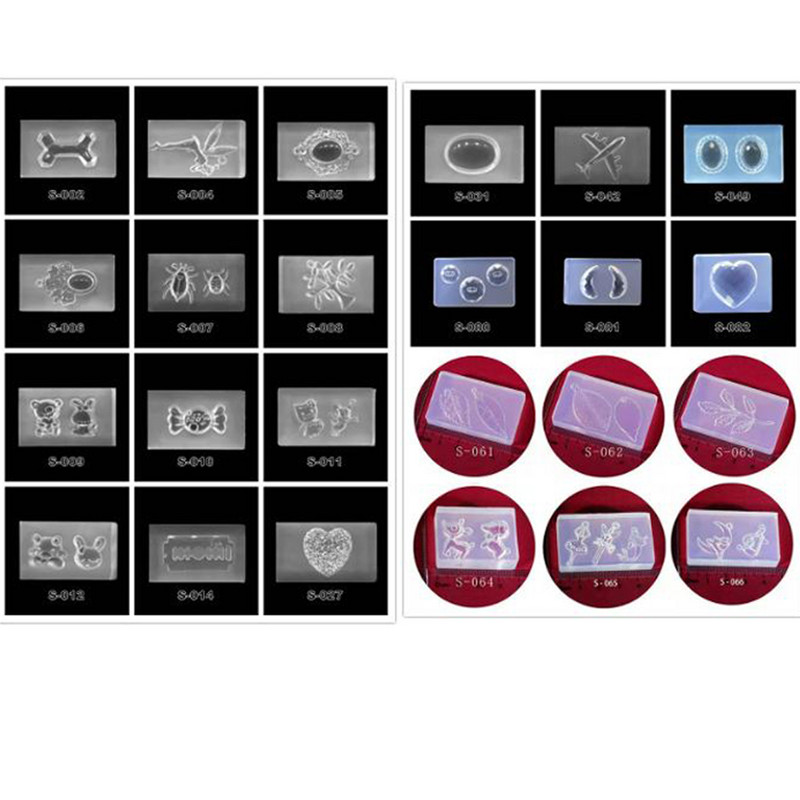 DIY medál dekoráció horog dekor 3D faragás szilikon forma barkács UV gél akril kristály szerszámok barkács körömdísz S 002-078