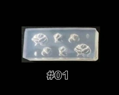 Novi 3D oblikovani silikonski kalup za utiskivanje noktiju Mjesec/kaktus/mašna uzorak DIY UV gel akrilni kristalni predložak za nokte