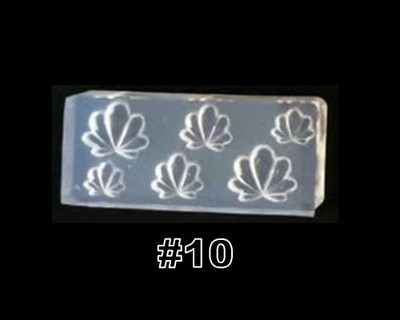 Novi 3D oblikovani silikonski kalup za utiskivanje noktiju Mjesec/kaktus/mašna uzorak DIY UV gel akrilni kristalni predložak za nokte