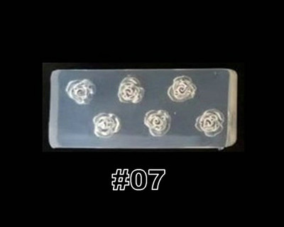 Novi 3D oblikovani silikonski kalup za utiskivanje noktiju Mjesec/kaktus/mašna uzorak DIY UV gel akrilni kristalni predložak za nokte