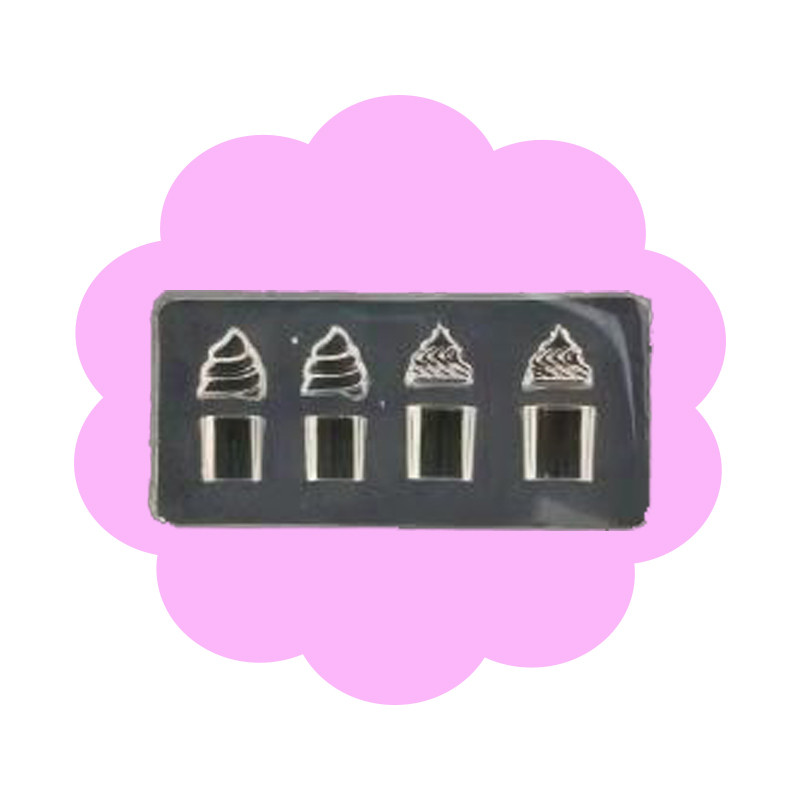 Novi 3D oblikovani silikonski kalup za utiskivanje noktiju Mjesec/kaktus/mašna uzorak DIY UV gel akrilni kristalni predložak za nokte