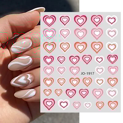 3D proljetni akvarel dizajn naljepnica za nokte Ljubičasti cvijet List Leptir Klizač Nail Art Dekoracija Cvjetni lak Naljepnice Manikura