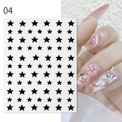 3D proljetni akvarel dizajn naljepnica za nokte Ljubičasti cvijet List Leptir Klizač Nail Art Dekoracija Cvjetni lak Naljepnice Manikura