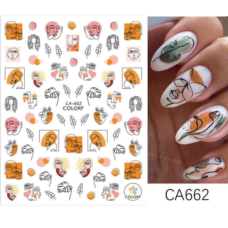 3D proljetni akvarel dizajn naljepnica za nokte Ljubičasti cvijet List Leptir Klizač Nail Art Dekoracija Cvjetni lak Naljepnice Manikura
