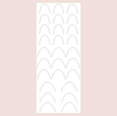 Αυτοκόλλητο πρότυπο γαλλικού κούφιου νυχιού DIY Love Snowflake Butterfly Finger Nail Εργαλεία μανικιούρ Αξεσουάρ Στένσιλ νυχιών ομορφιάς