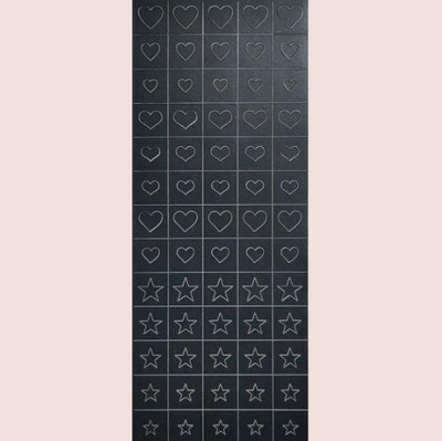 Αυτοκόλλητο πρότυπο γαλλικού κούφιου νυχιού DIY Love Snowflake Butterfly Finger Nail Εργαλεία μανικιούρ Αξεσουάρ Στένσιλ νυχιών ομορφιάς