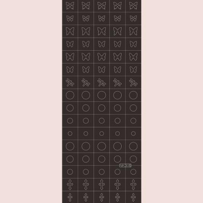 Αυτοκόλλητο πρότυπο γαλλικού κούφιου νυχιού DIY Love Snowflake Butterfly Finger Nail Εργαλεία μανικιούρ Αξεσουάρ Στένσιλ νυχιών ομορφιάς