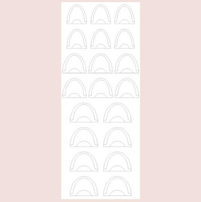 Αυτοκόλλητο πρότυπο γαλλικού κούφιου νυχιού DIY Love Snowflake Butterfly Finger Nail Εργαλεία μανικιούρ Αξεσουάρ Στένσιλ νυχιών ομορφιάς