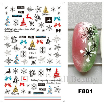 Satriecošas ziedu uzlīmes nagu uzlīmes 3D uzlīmes Līnijas Neļķes Slīdnis Ģeometriski Ziedi Lapas Nail Art DIY pavasara manikīra folija LAF804