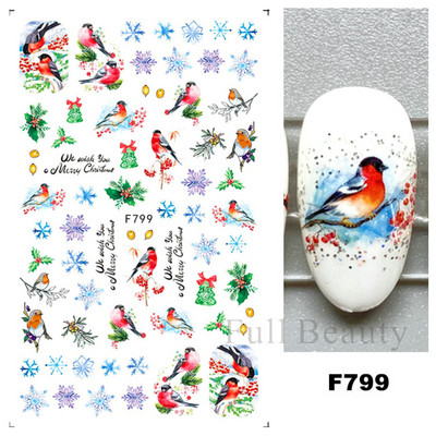 Satriecošas ziedu uzlīmes nagu uzlīmes 3D uzlīmes Līnijas Neļķes Slīdnis Ģeometriski Ziedi Lapas Nail Art DIY pavasara manikīra folija LAF804