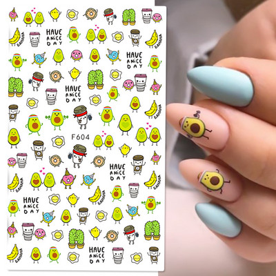 Põsepuna Love Heart küünekleebis 3D roosa roheline gradient õitsev kullake täht maniküür Disain Slider küünte kaunistus NLSTZ-CS122