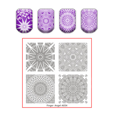 Kingakott küünte tembeldamise plaat pits lillede lehtede küüneplaadid templi maniküüri komplekt sulgede tekstuuri jaoks liblikas küünte kunsti tembeldamiseks