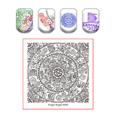 Kingakott küünte tembeldamise plaat pits lillede lehtede küüneplaadid templi maniküüri komplekt sulgede tekstuuri jaoks liblikas küünte kunsti tembeldamiseks