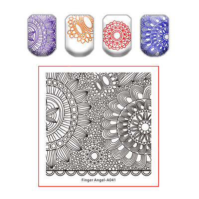 Kingakott küünte tembeldamise plaat pits lillede lehtede küüneplaadid templi maniküüri komplekt sulgede tekstuuri jaoks liblikas küünte kunsti tembeldamiseks