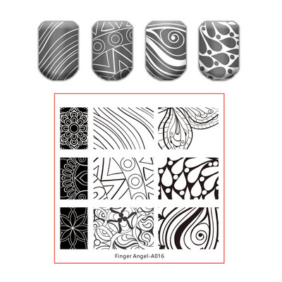 Kingakott küünte tembeldamise plaat pits lillede lehtede küüneplaadid templi maniküüri komplekt sulgede tekstuuri jaoks liblikas küünte kunsti tembeldamiseks