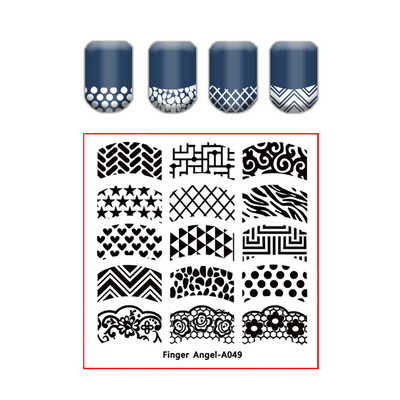 Kingakott küünte tembeldamise plaat pits lillede lehtede küüneplaadid templi maniküüri komplekt sulgede tekstuuri jaoks liblikas küünte kunsti tembeldamiseks