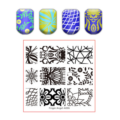 Kingakott küünte tembeldamise plaat pits lillede lehtede küüneplaadid templi maniküüri komplekt sulgede tekstuuri jaoks liblikas küünte kunsti tembeldamiseks