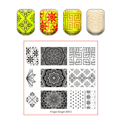 Kingakott küünte tembeldamise plaat pits lillede lehtede küüneplaadid templi maniküüri komplekt sulgede tekstuuri jaoks liblikas küünte kunsti tembeldamiseks