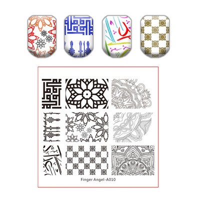 Kingakott küünte tembeldamise plaat pits lillede lehtede küüneplaadid templi maniküüri komplekt sulgede tekstuuri jaoks liblikas küünte kunsti tembeldamiseks