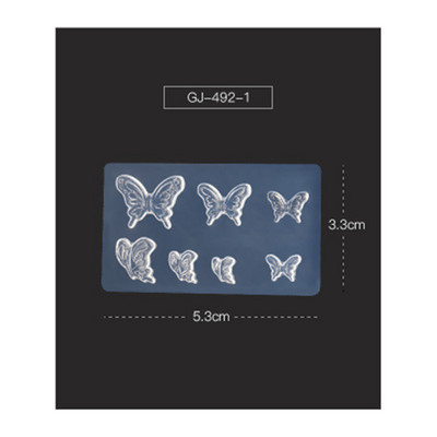 3D καλούπι σιλικόνης σκάλισμα νυχιών στένσιλ για σφράγιση πλάκα σιλικόνης Πρότυπο τέχνης νυχιών βερνίκι γέλης UV Εργαλεία για DIY καλούπι για μανικιούρ