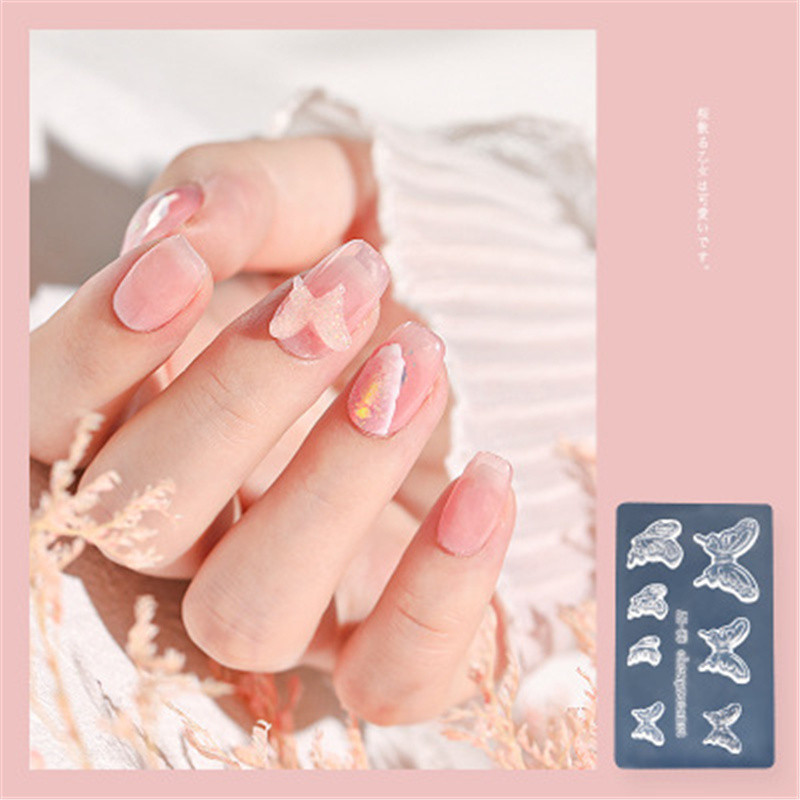 3D καλούπι σιλικόνης σκάλισμα νυχιών στένσιλ για σφράγιση πλάκα σιλικόνης Πρότυπο τέχνης νυχιών βερνίκι γέλης UV Εργαλεία για DIY καλούπι για μανικιούρ