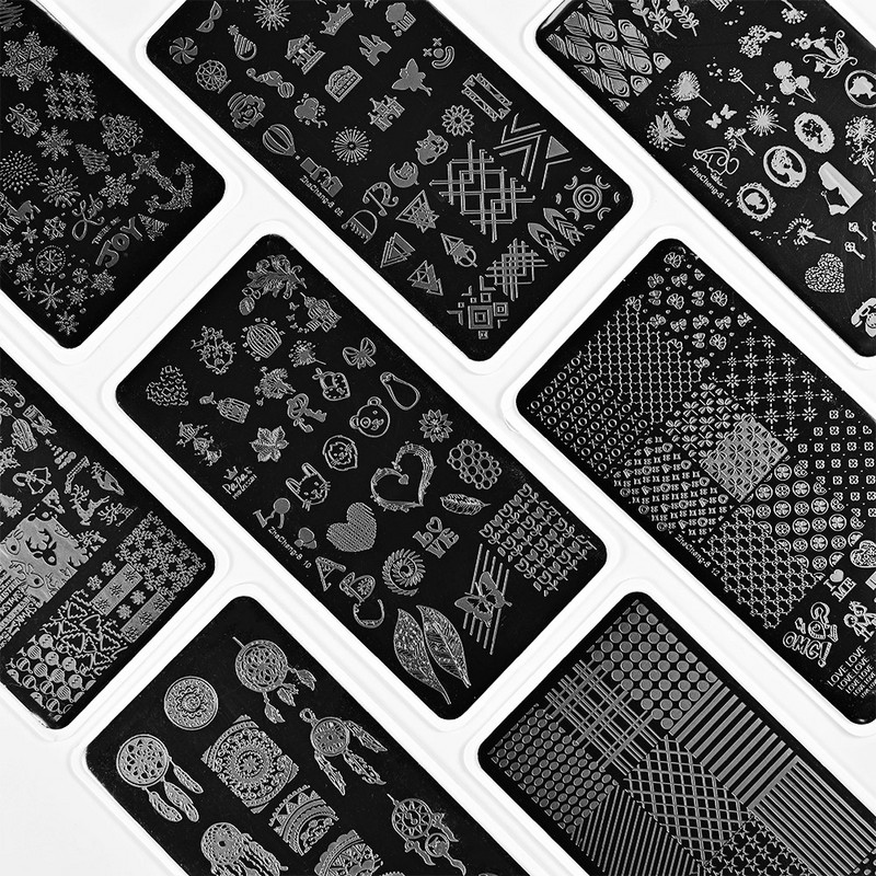 Nail Art Stamping Pločice Dreamcatcher/Božić/nepravilna tekstura Slika Predložak za Nail Art Šablon Pečat od nehrđajućeg čelika 6*12CM