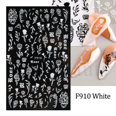 3D purpursarkanas zilas ļaunas acis nagu mākslas uzlīmes Čūska liesma Zvaigznes slīdņi Dekorācija Jauki sienāzis Dzīvnieku gēla lakas uzlīmes FBEB173