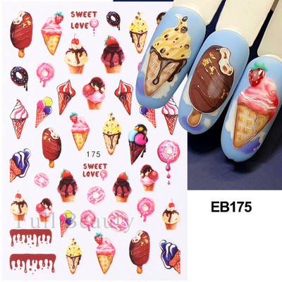 3D purpursarkanas zilas ļaunas acis nagu mākslas uzlīmes Čūska liesma Zvaigznes slīdņi Dekorācija Jauki sienāzis Dzīvnieku gēla lakas uzlīmes FBEB173