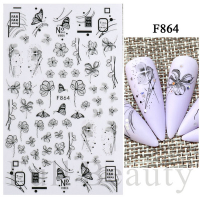 3D purpursarkanas zilas ļaunas acis nagu mākslas uzlīmes Čūska liesma Zvaigznes slīdņi Dekorācija Jauki sienāzis Dzīvnieku gēla lakas uzlīmes FBEB173