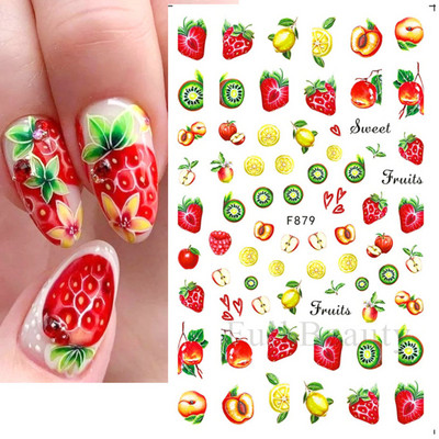 3D purpursarkanas zilas ļaunas acis nagu mākslas uzlīmes Čūska liesma Zvaigznes slīdņi Dekorācija Jauki sienāzis Dzīvnieku gēla lakas uzlīmes FBEB173