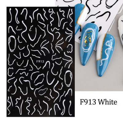 3D purpursarkanas zilas ļaunas acis nagu mākslas uzlīmes Čūska liesma Zvaigznes slīdņi Dekorācija Jauki sienāzis Dzīvnieku gēla lakas uzlīmes FBEB173