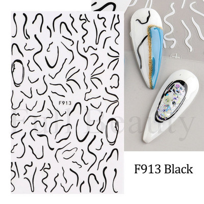 3D purpursarkanas zilas ļaunas acis nagu mākslas uzlīmes Čūska liesma Zvaigznes slīdņi Dekorācija Jauki sienāzis Dzīvnieku gēla lakas uzlīmes FBEB173