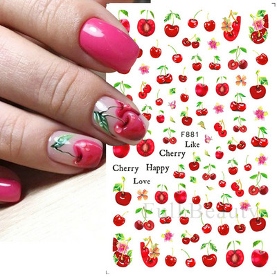 3D purpursarkanas zilas ļaunas acis nagu mākslas uzlīmes Čūska liesma Zvaigznes slīdņi Dekorācija Jauki sienāzis Dzīvnieku gēla lakas uzlīmes FBEB173