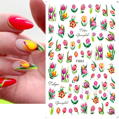 3D purpursarkanas zilas ļaunas acis nagu mākslas uzlīmes Čūska liesma Zvaigznes slīdņi Dekorācija Jauki sienāzis Dzīvnieku gēla lakas uzlīmes FBEB173