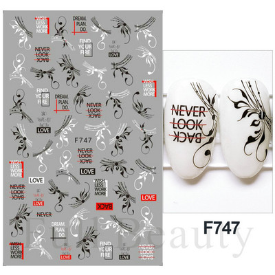 3D purpursarkanas zilas ļaunas acis nagu mākslas uzlīmes Čūska liesma Zvaigznes slīdņi Dekorācija Jauki sienāzis Dzīvnieku gēla lakas uzlīmes FBEB173