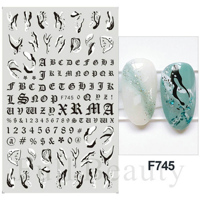 3D purpursarkanas zilas ļaunas acis nagu mākslas uzlīmes Čūska liesma Zvaigznes slīdņi Dekorācija Jauki sienāzis Dzīvnieku gēla lakas uzlīmes FBEB173