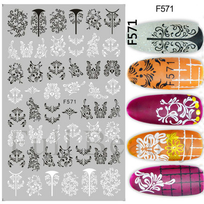 3D mustade lehtedega küünekleebis liblikas lillede küünekaunistused korea prantsuse armsad liuguri tagaliimi kleebised tüdrukutele CHF868